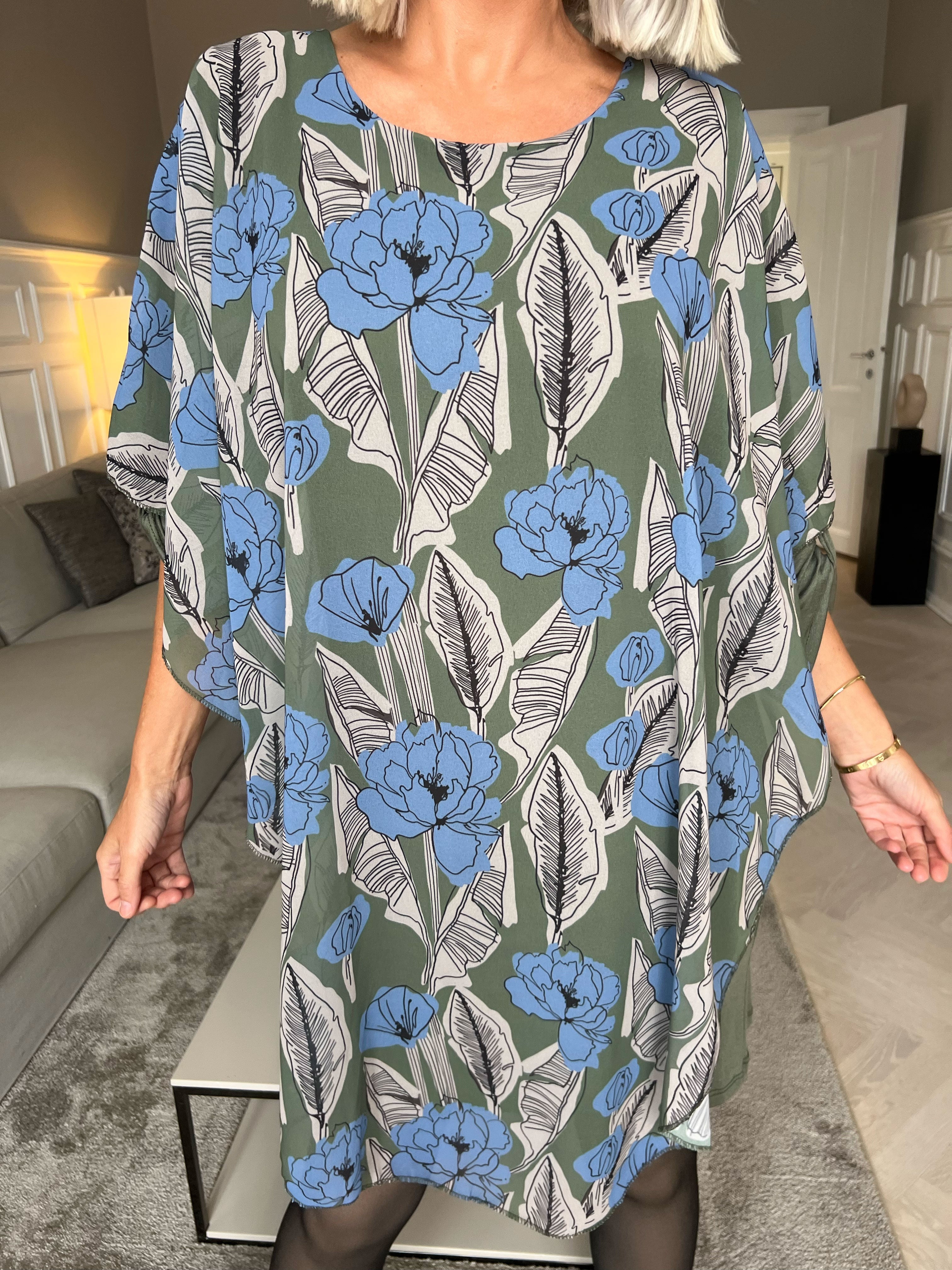 Kenya Feather Long Sleeve - Tunikaklänning med chiffonglager